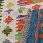 Handgewebter Kelim Teppich Läufer Chobi 80x244 afghanische Wolle Kilim
