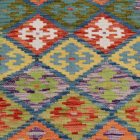 Wolle Kilim Teppich Läufer Chobi 79x292 handgewebter afghanischer Kilim