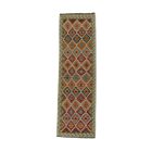 Chobi Kilim Teppich Läufer 89x293 Handgewebte Wolle Kelim