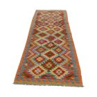 Afghanischer Kelim Teppich Läufer 84x302 handgewebter Kilim