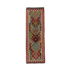 Handgewebter Kelim Teppich Läufer 64x190 Maimana Kilim Teppich