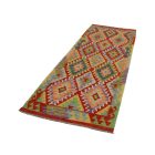 Handgewebter Kelim Teppich Läufer 88x290 afghanische Wolle Kilim