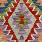 Handgewebter Kelim Teppich Läufer 88x290 afghanische Wolle Kilim