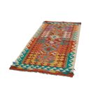 Ethnischer Kilim Läufer Chobi 85x194 handgemachter Kelim teppich