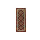 Wolle Kilim Teppich Läufer Chobi 83x202 handgewebter afghanischer Kilim
