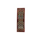Handgewebter Kelim Teppich Läufer 66x200 afghanische Wolle Kilim