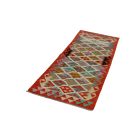 Handgewebter Kelim Teppich Läufer 66x200 afghanische Wolle Kilim