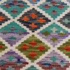 Handgewebter Kelim Teppich Läufer 66x200 afghanische Wolle Kilim