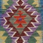 Handgewebter Kelim Teppich Läufer Chobi 80x207 afghanische Wolle Kilim