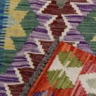 Handgewebter Kelim Teppich Läufer Chobi 80x207 afghanische Wolle Kilim