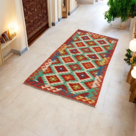 Handgewebter Teppich Läufer 80x196 Maimana Kelim Teppich