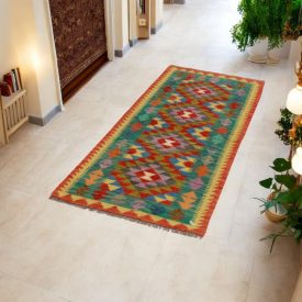 Kelim teppich Chobi 66x168 Afghanischer handgewebter Kilim