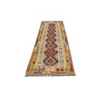Afghanischer Kelim Teppich Läufer Chobi 84x295 handgewebter Kilim