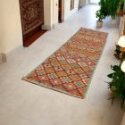 Maimana Kelim Läufer 88x295 afghanischer handgewebter Kilim