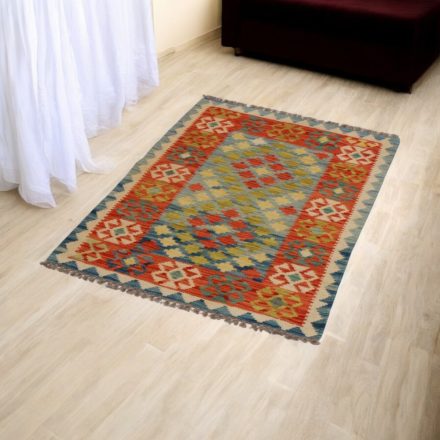 Handgewebter Kelim Chobi 77x112 afghanische Wolle Kilim Teppich