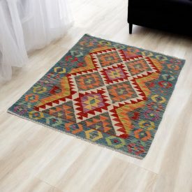   Afghanischer Kelim Teppich Chobi 86x126 ethnischer handgewebter Kilim