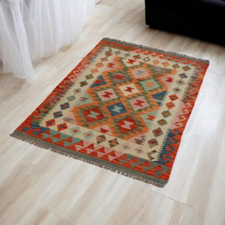 Handgewebter Afghan Kelim 80x123 Maimana Kilim Teppich