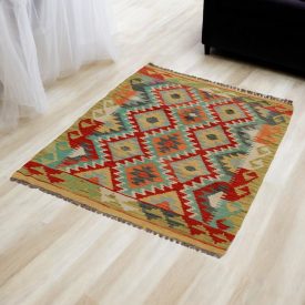 Ethnischer Kilim Chobi 88x122 handgemachter Kelim teppich