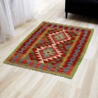 Afghanischer Kelim Teppich Chobi 75x110 ethnischer handgewebter Kilim