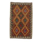 Handgewebter Kelim Chobi 76x118 afghanische Wolle Kilim Teppich