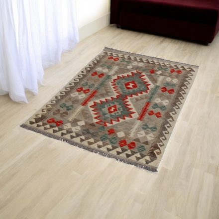 Handgewebter Kelim Chobi 98x145 afghanische Wolle Kilim Teppich