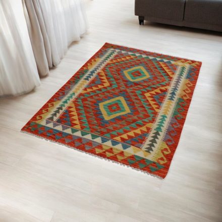 Handgewebter Kelim Chobi 98x151 afghanische Wolle Kilim Teppich