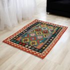 Handgewebter Kelim Chobi 101x150 afghanische Wolle Kilim Teppich