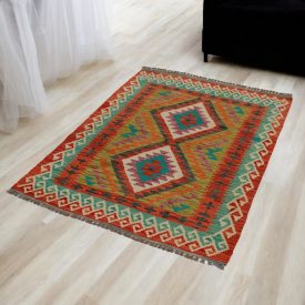 Kelim teppich Chobi 102x156 Afghanischer handgewebter Kilim