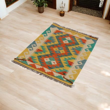 Handgewebter Afghan Kelim 62x87 Maimana Kilim Teppich