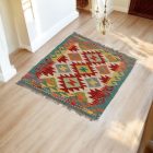 Maimana Kelim Teppich 58x84 afghanischer handgewebter Kilim