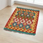 Wolle Kelim Teppich Chobi 60x92 handgewebter afghanischer Kilim