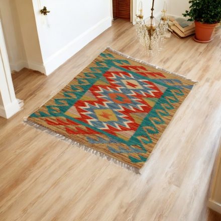 Wolle Kelim Teppich Chobi 60x90 handgewebter afghanischer Kilim