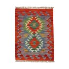 Maimana Kelim Teppich 61x89 afghanischer handgewebter Kilim