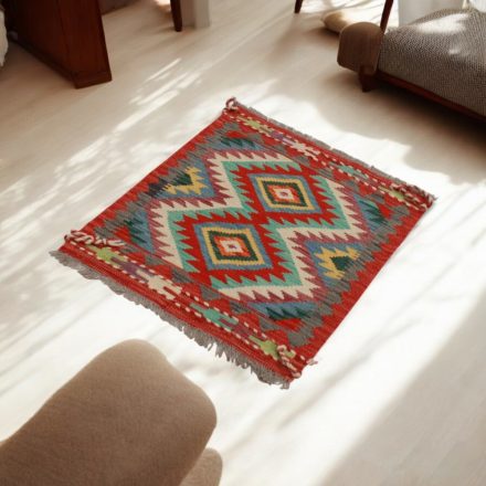 Handgewebter Afghan Kelim 63x92 Maimana Kilim Teppich