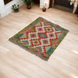 Afghanischer Kelim Chobi 60x90 handgewebter Kilim Teppich