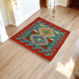 Handgewebter Afghan Kelim 62x85 Maimana Kilim Teppich