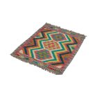 Wolle Kelim Teppich Chobi 70x97 handgewebter afghanischer Kilim