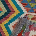 Wolle Kelim Teppich Chobi 70x97 handgewebter afghanischer Kilim