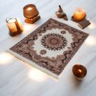 Seidenteppich maschinell ROYAL 70x110 dünner türkischer Teppich