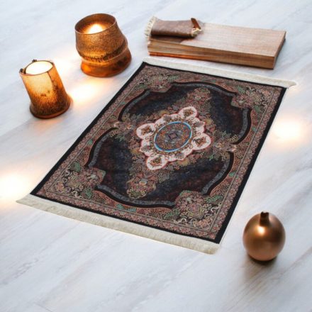 Seidenteppich maschinell ROYAL 70x110 dünner türkischer Teppich
