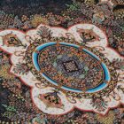 Seidenteppich maschinell ROYAL 70x110 dünner türkischer Teppich