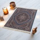 Seidenteppich maschinell ROYAL 70x110 dünner türkischer Teppich