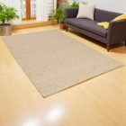 Dicker Wollteppich 197x305 einfarbiger Teppich für das Wohnzimmer