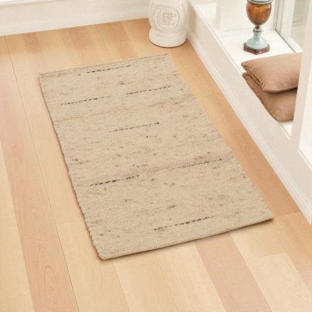 Dicker Wollteppich 60x108 einfarbiger Teppich für das Wohnzimmer