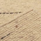 Dicker Wollteppich 60x108 einfarbiger Teppich für das Wohnzimmer