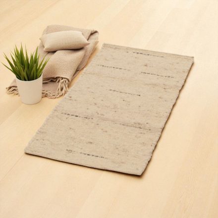 Dicker Wollteppich 60x107 einfarbiger Teppich für das Wohnzimmer