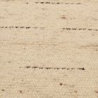 Dicker Wollteppich 60x107 einfarbiger Teppich für das Wohnzimmer