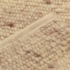 Dicker Wollteppich 60x97 einfarbiger Teppich für das Wohnzimmer