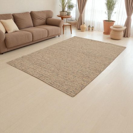 Dicker Wollteppich 200x303 einfarbiger Teppich für das Wohnzimmer