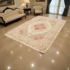 Mughal orientteppich 195x289 handgeknüpfter teppich